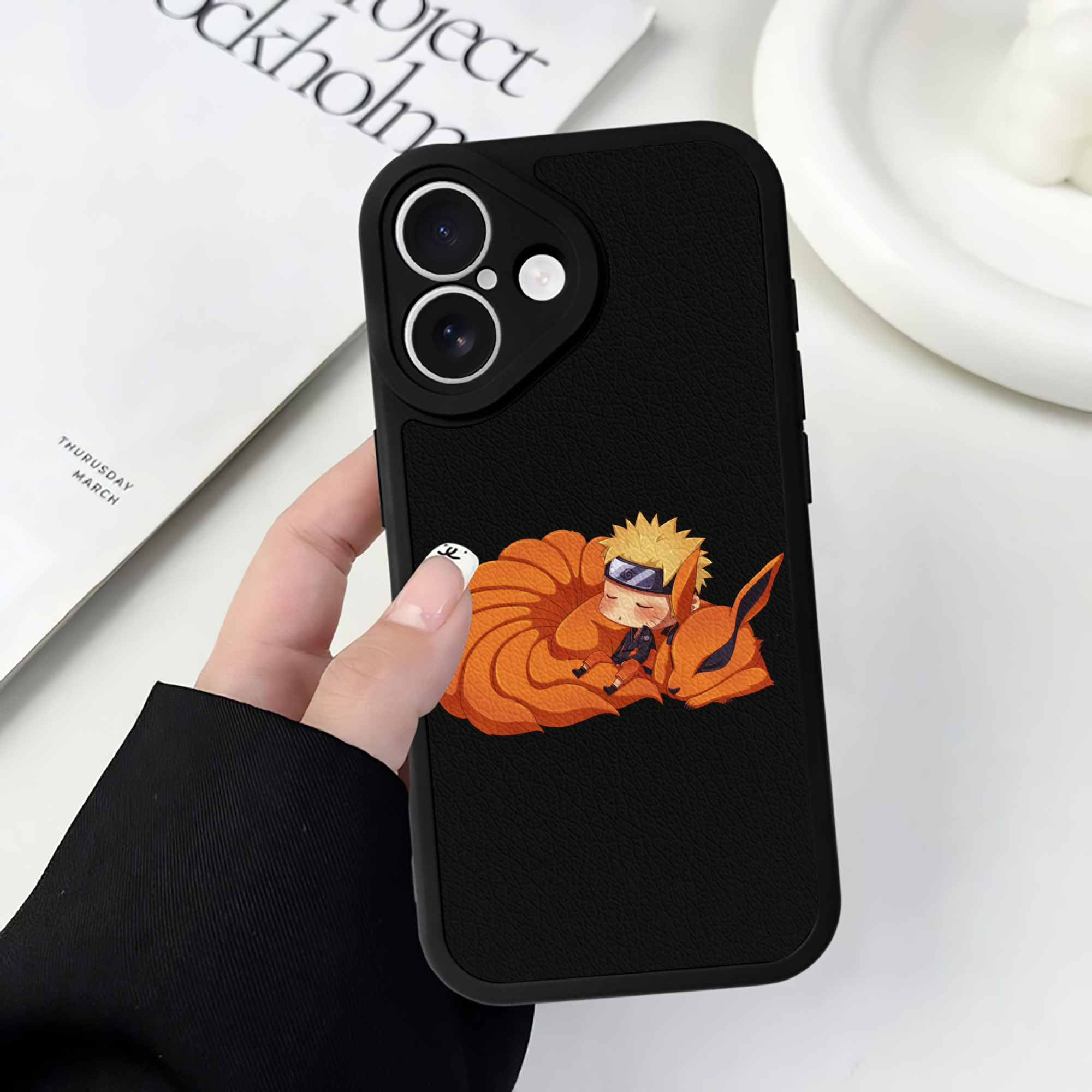 （画像用） NARUTO -ナルト- うずまき ナルト Uzumaki Naruto 【iPhone 16シリーズ対応】シリコンスマホケース（レザー調） 材質：シリコン